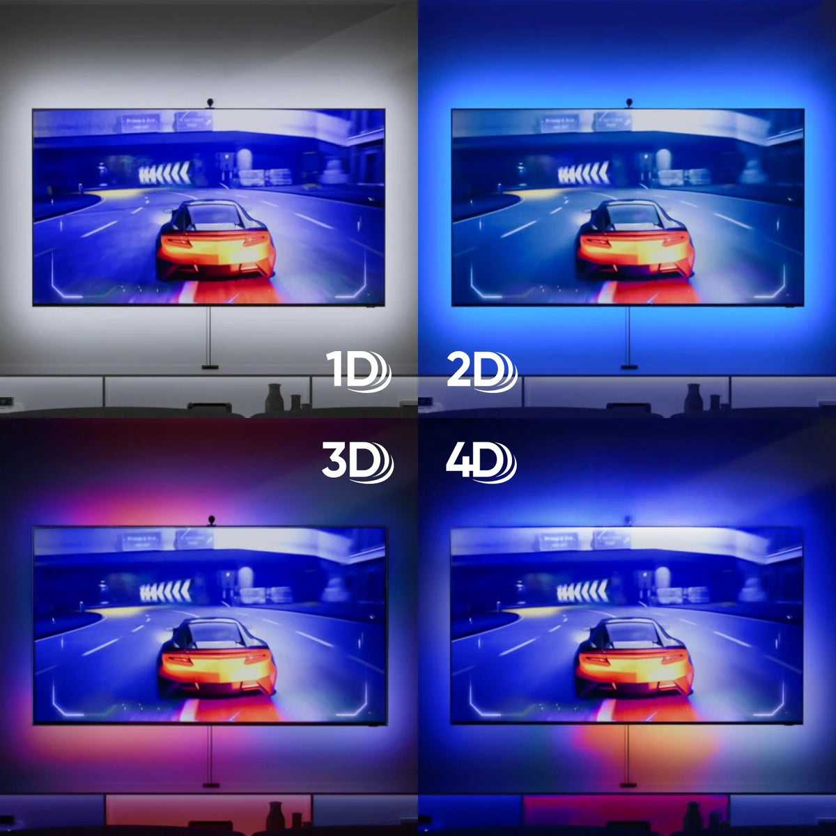 Nanoleaf 4D | Screen Mirror + Lightstrip Kit (TVs &amp; Monitors Up To 65″)