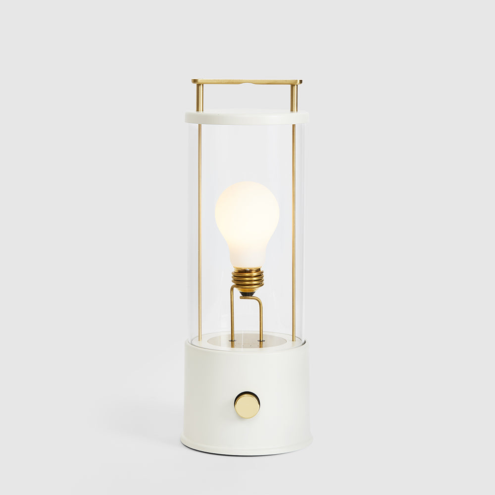 The Muse Portable Lamp In Candlenut White